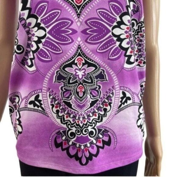 Athleta Purple Yoga tank top size MT - medium tall purple style #841191 - Picture 4 of 10